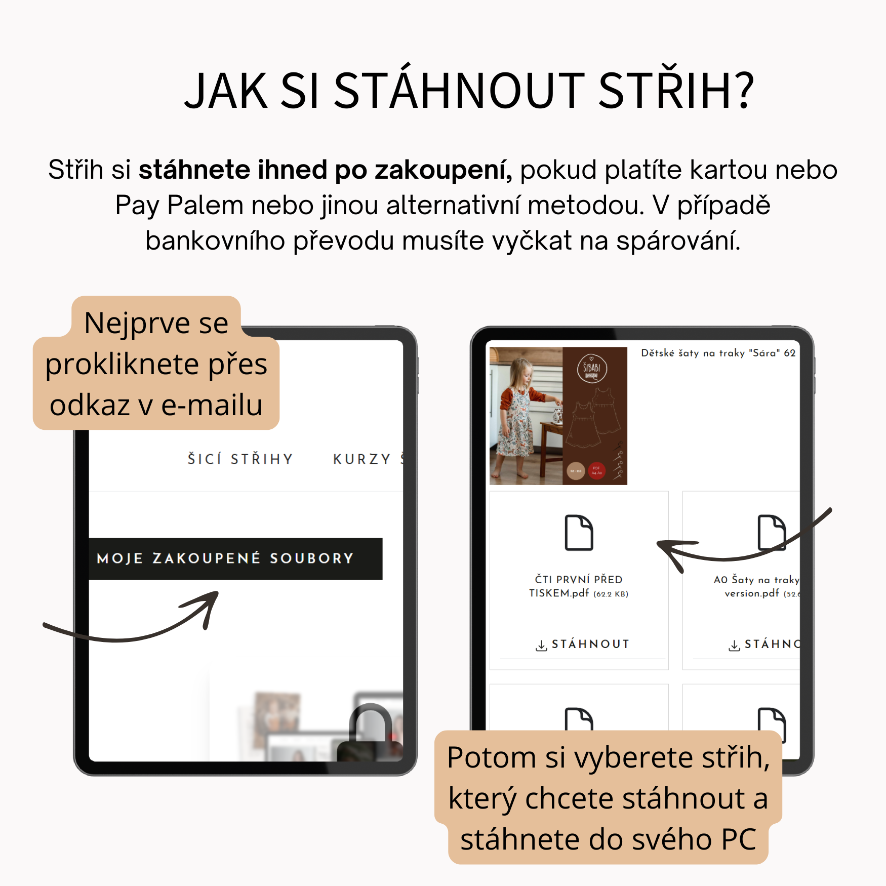 Dětské legíny na traky s vysokým pasem "El paso" 56 - 92 PDF střih