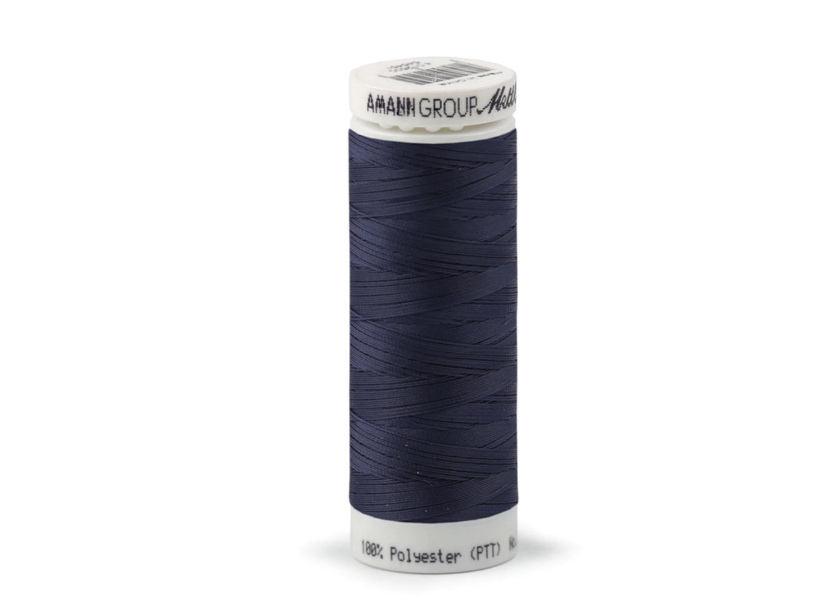 Polyesterové elastické nitě Mettler Seraflex - tmavě modrá 130 m