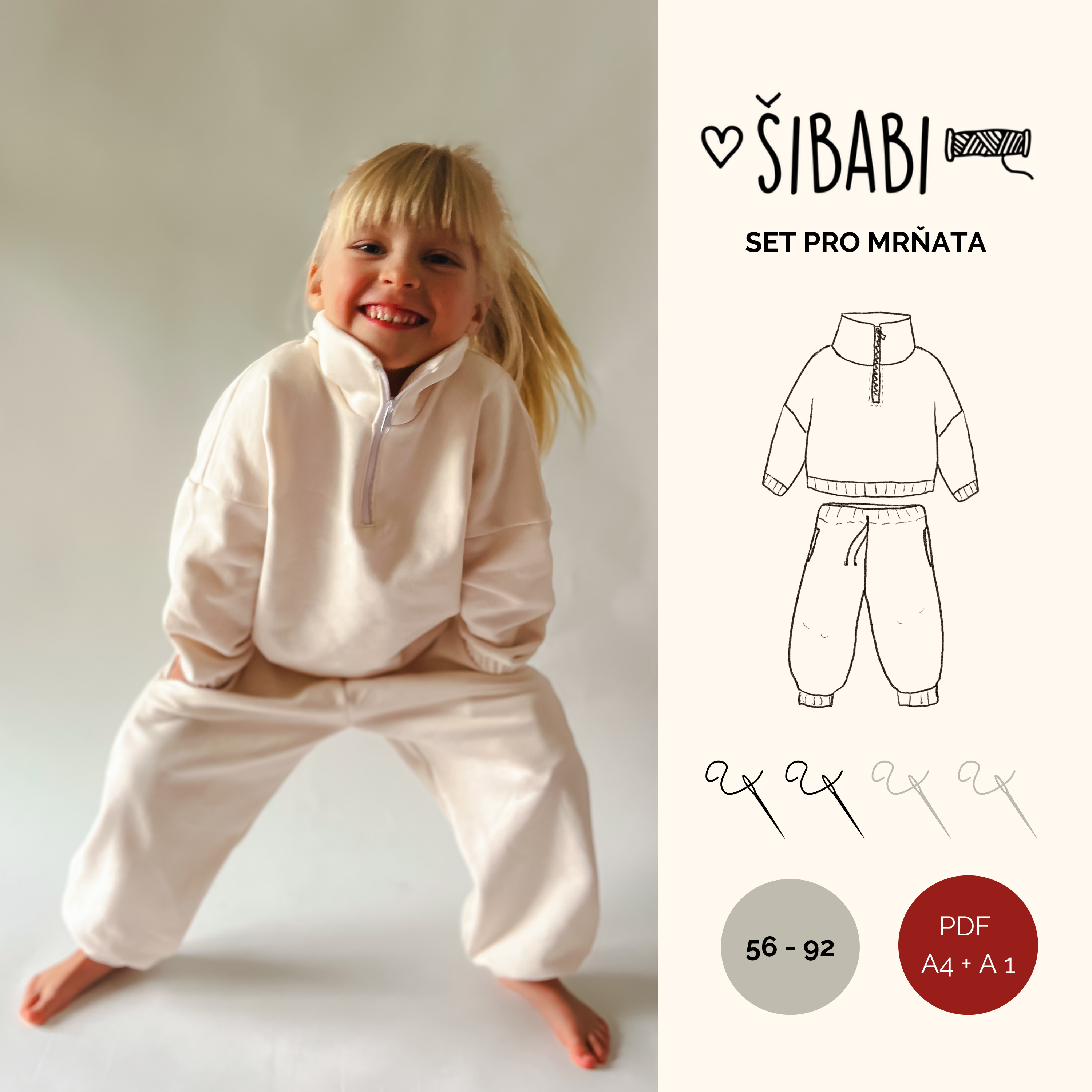 Set střihů na lenošení "Play"  - 56 - 92 - PDF