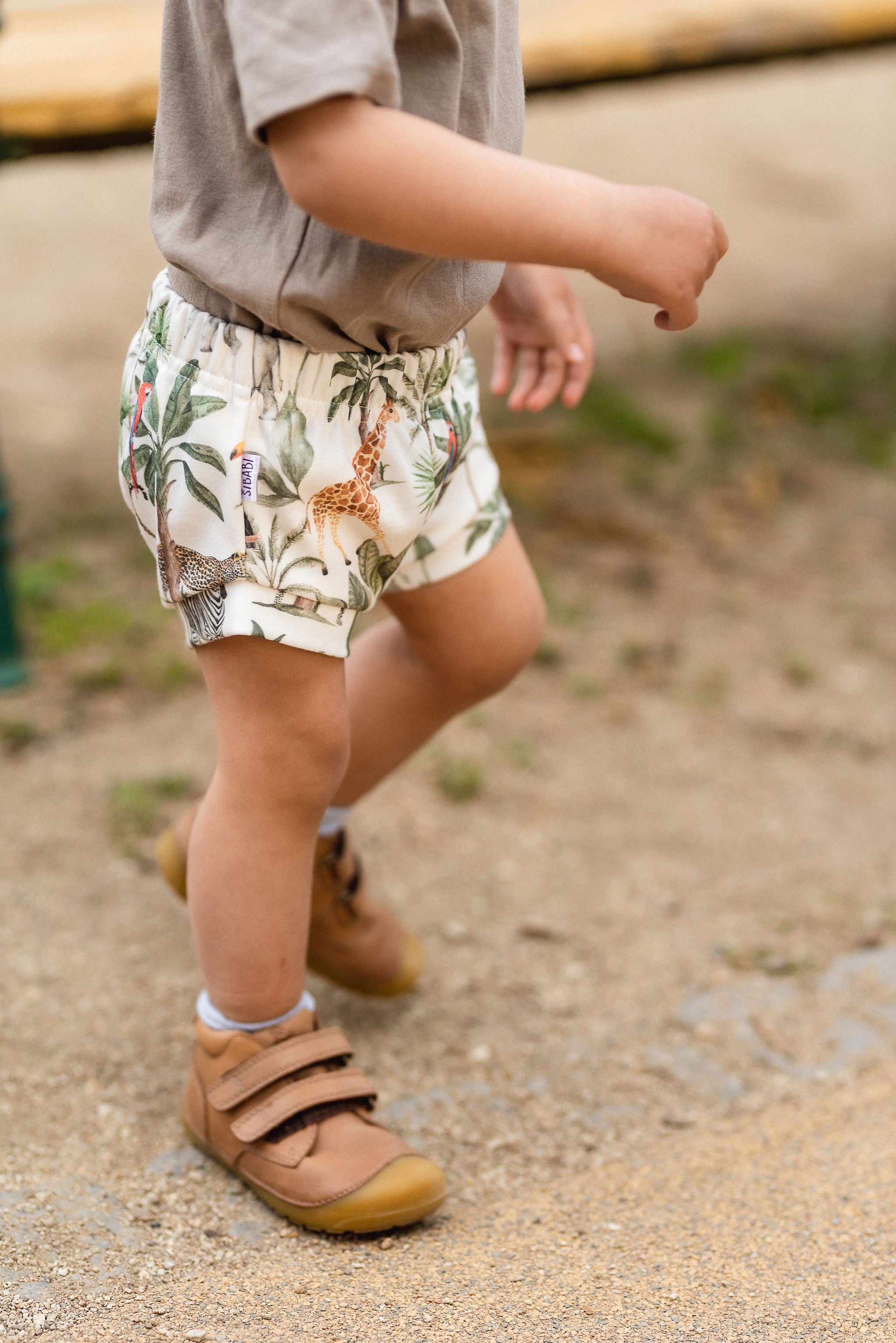 Dětské šortky s náplety do gumy "Reno" 56 - 134 - PDF střih