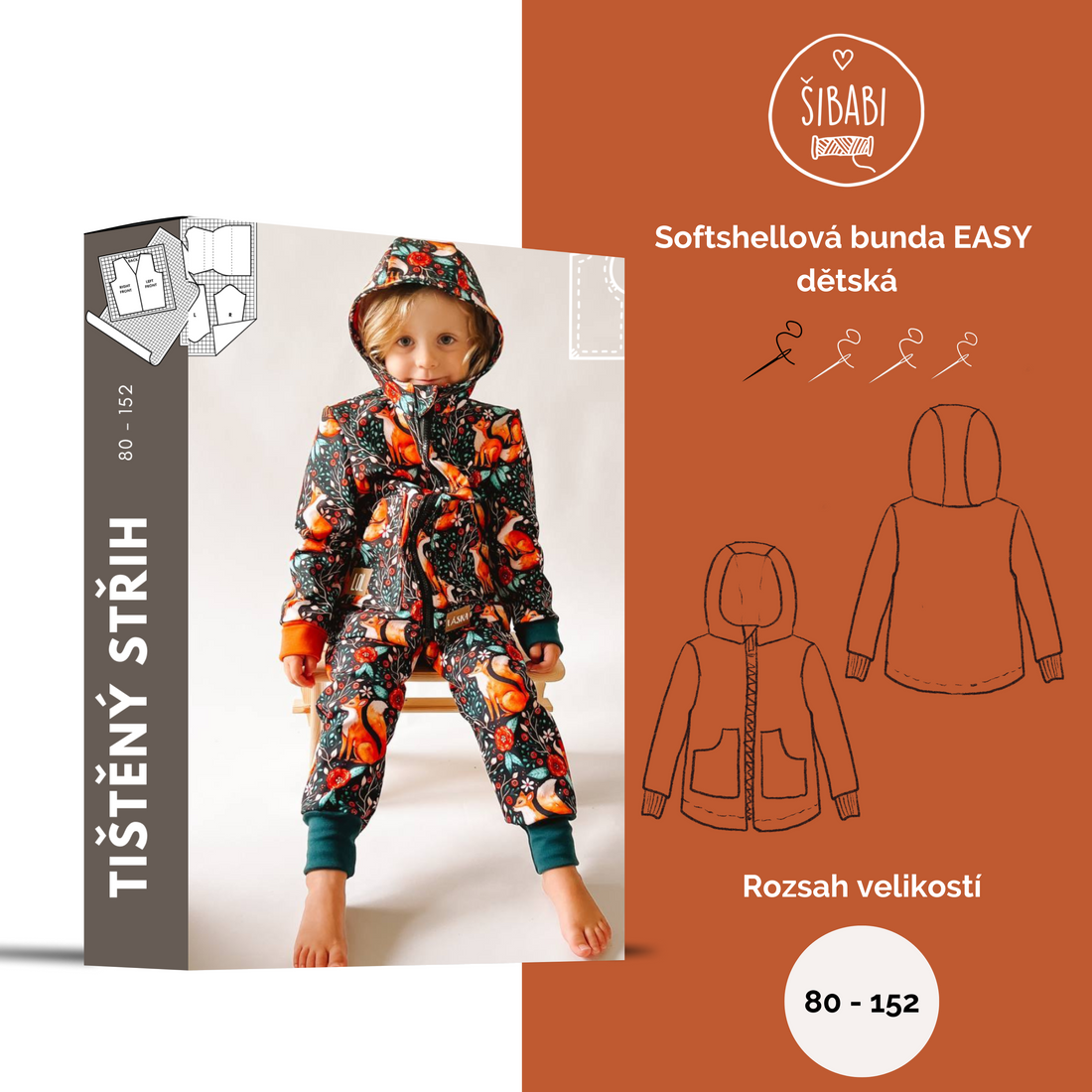 Sewing pattern "Ami" zip-up jumpsuit for children