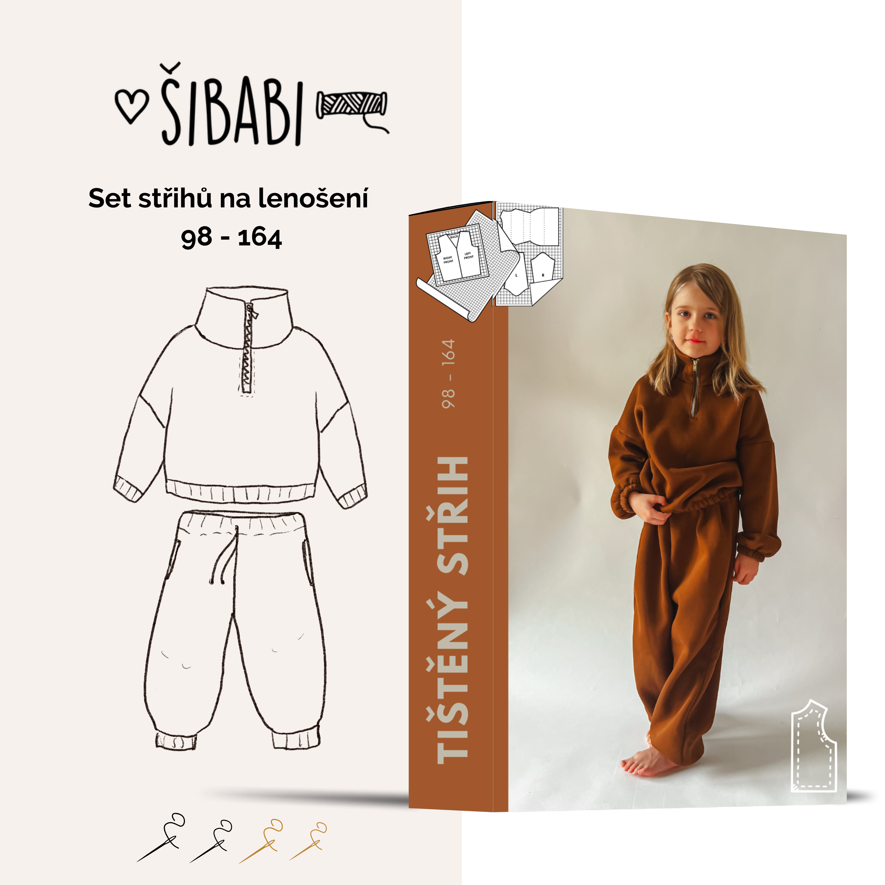 Střih na dětskou  teplákovou soupravu Play