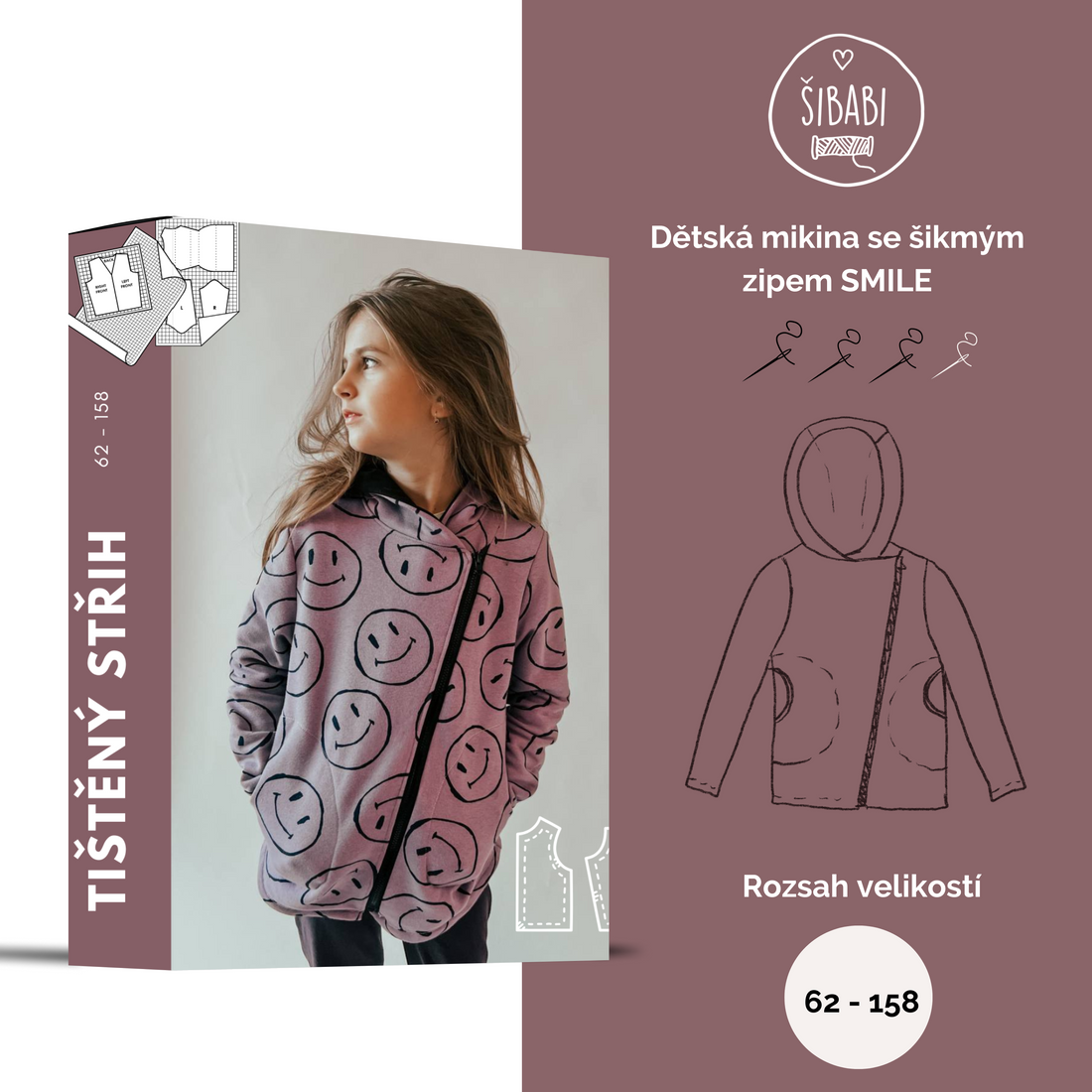 Sewing pattern "Ami" zip-up jumpsuit for children