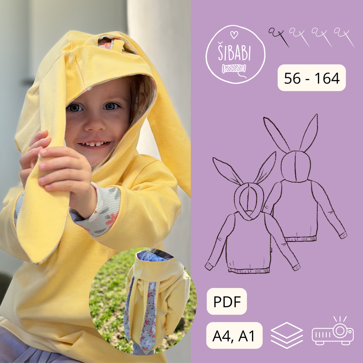 Aspen kids hoodie with Ears