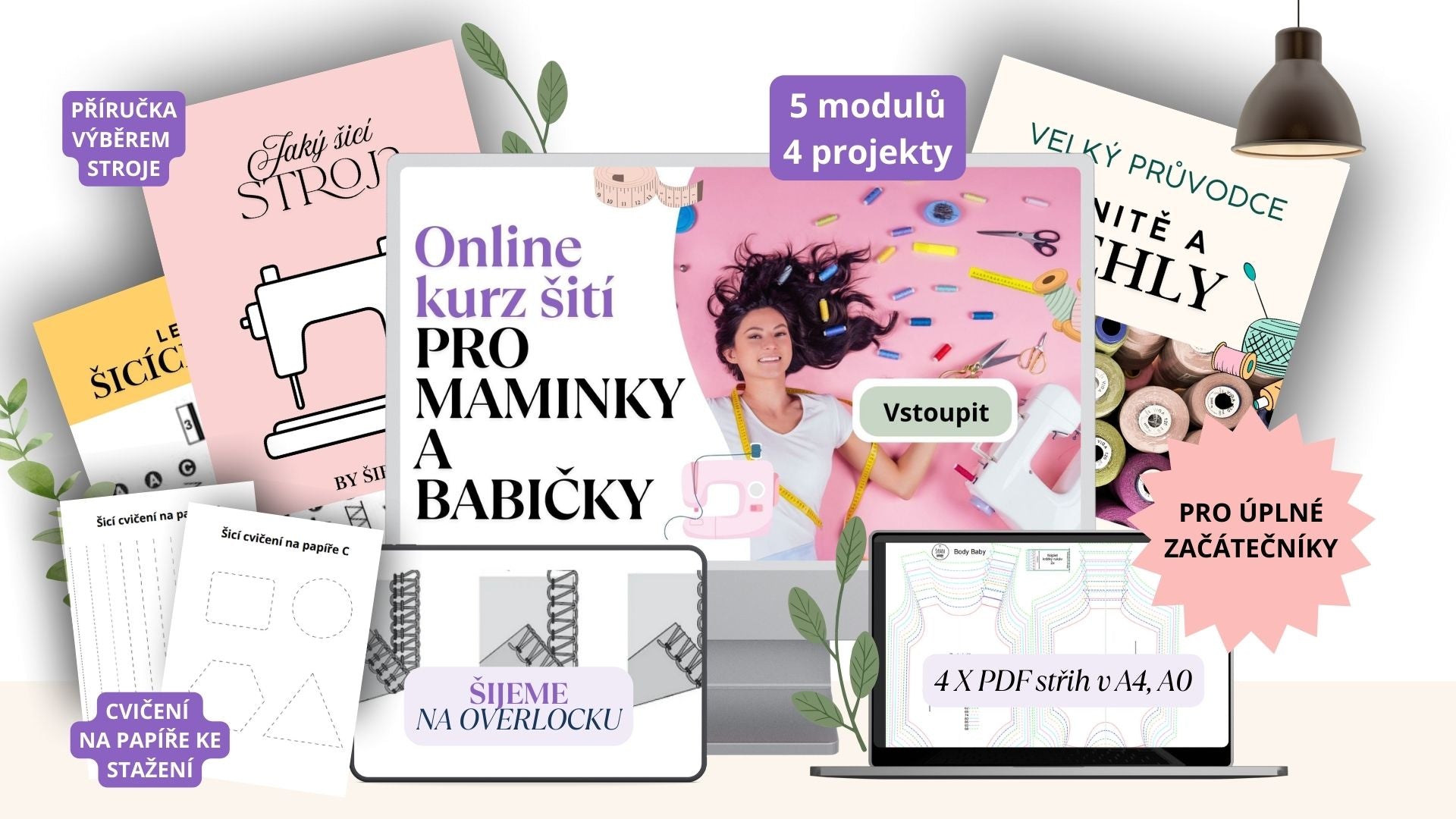 Vánoční edice "Online kurz šití pro maminky a babičky"