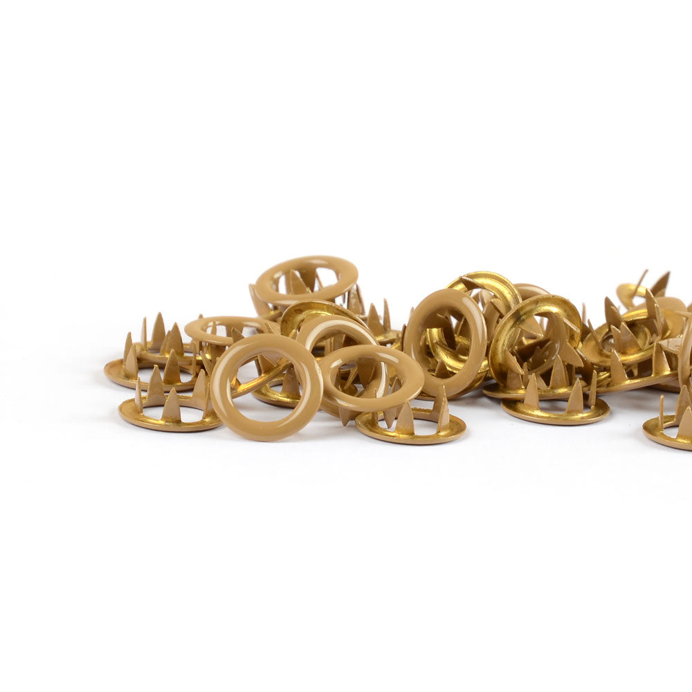 Kovové druky Jersey do oblečení - 11 mm - Toffee