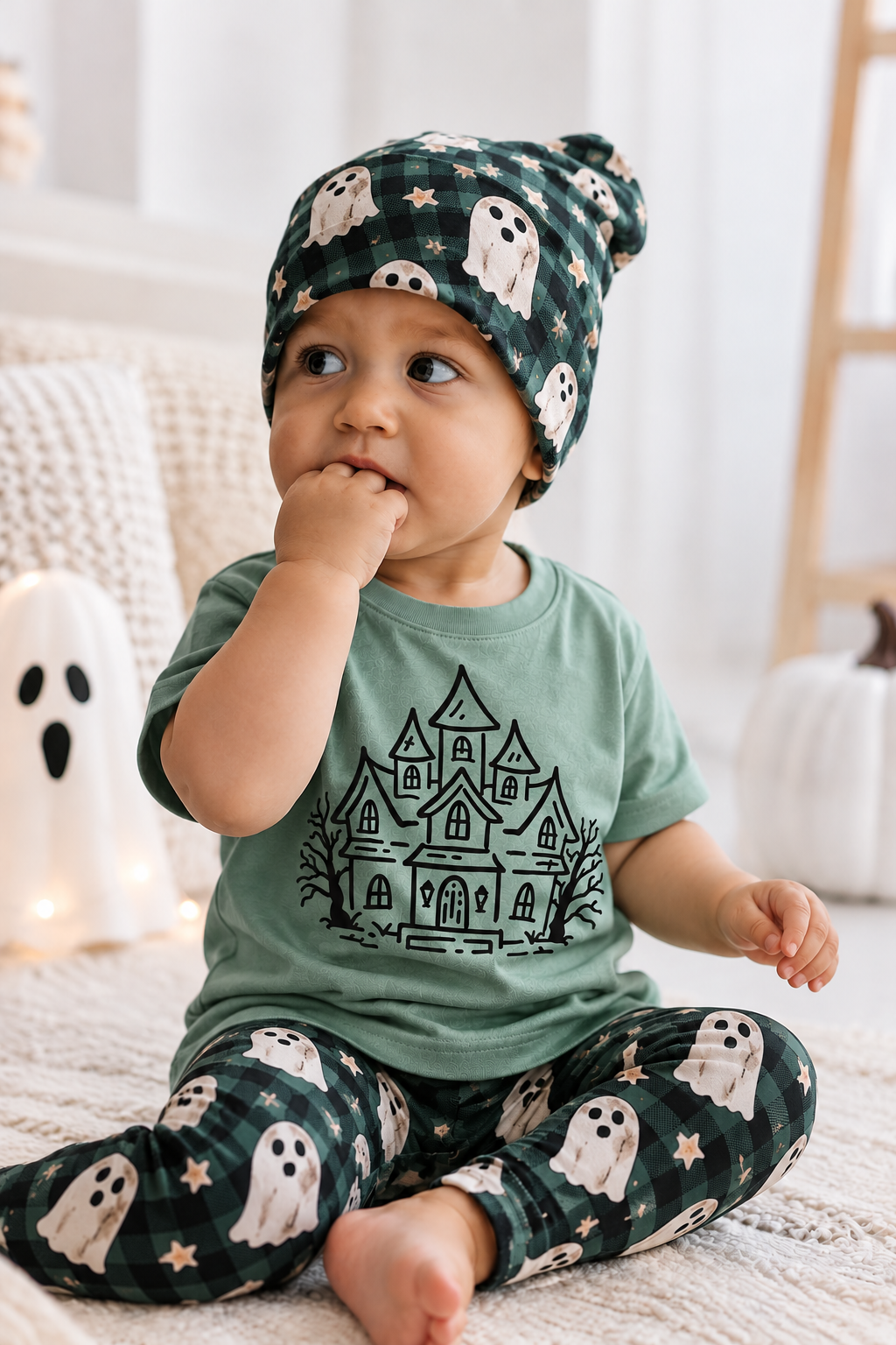 Nažehlovací obrázek na textil / tričko Strašidelný hrad