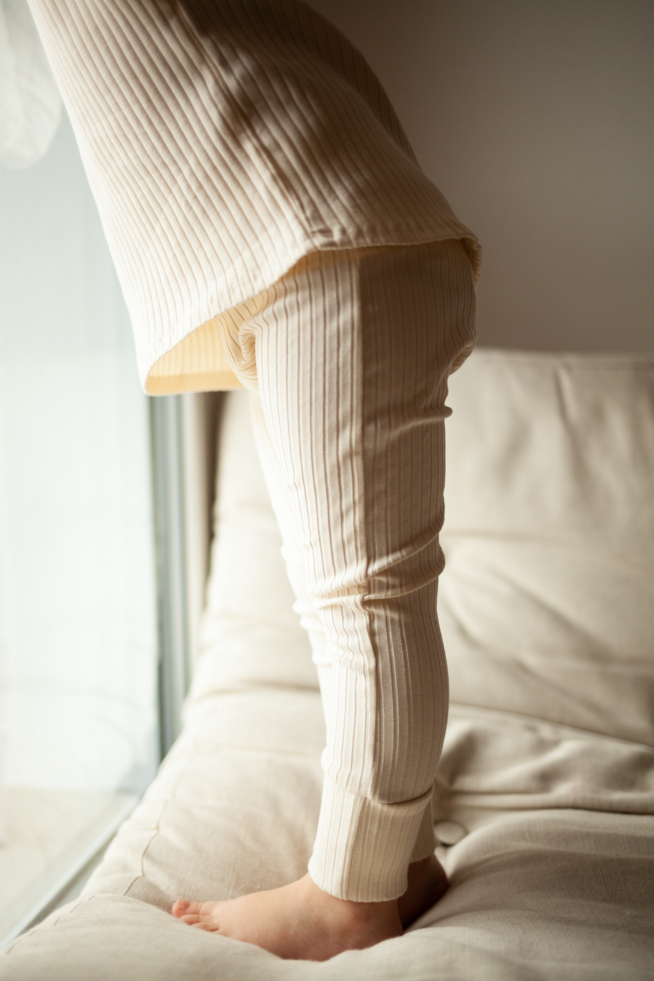 Střih na dětské legíny s nápletem na nohavicích "Chandler", 98 - 164 v PDF s fotonávodem