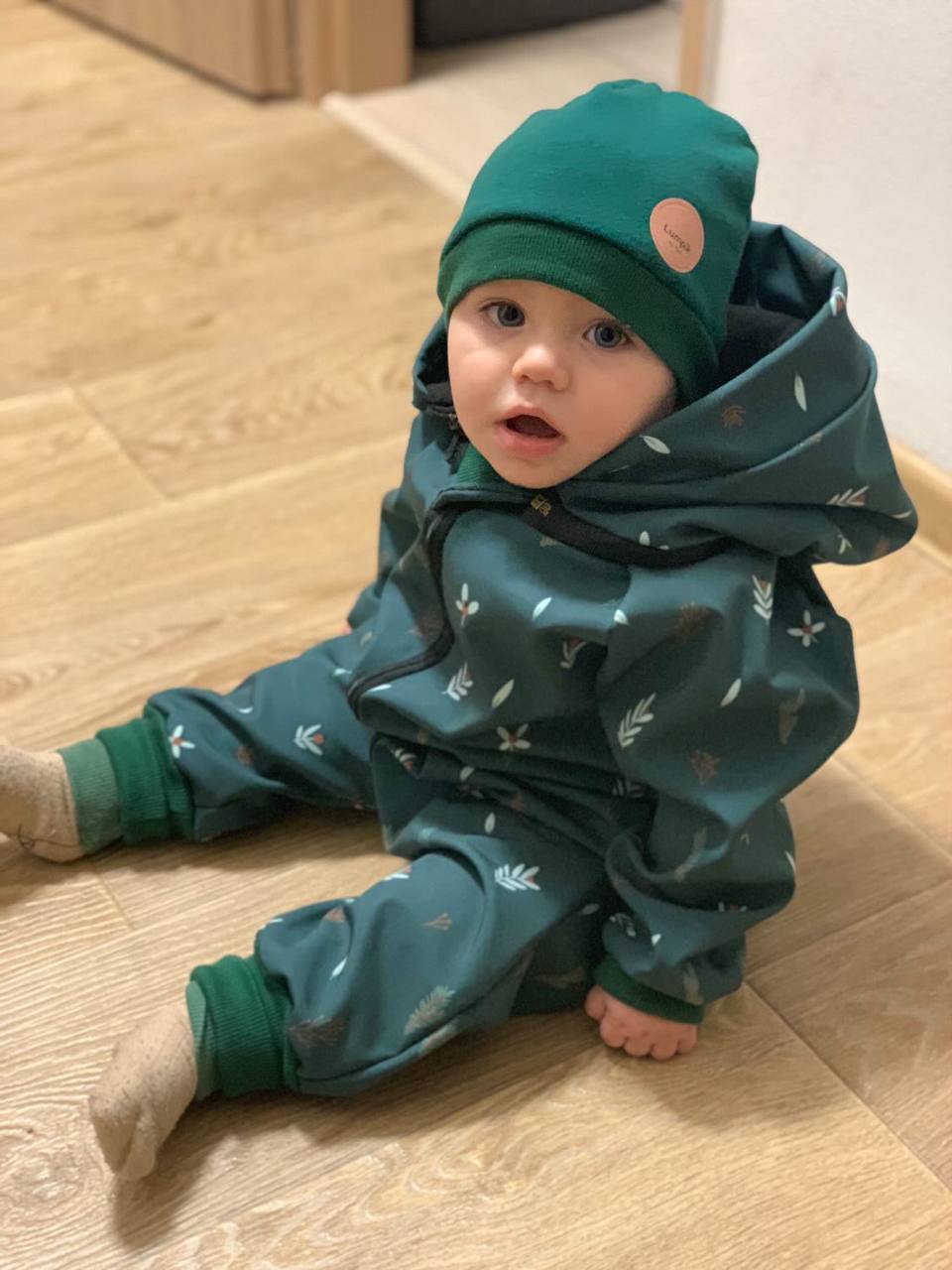 Dětský overal s kapucí a oušky "New York" - PDF střih