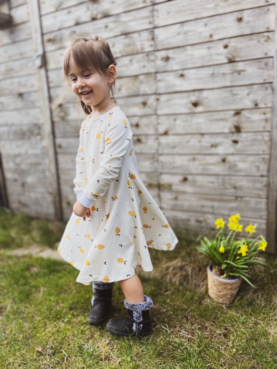 Dětské točivé šaty "Olivia" 62 - 140 - PDF střih