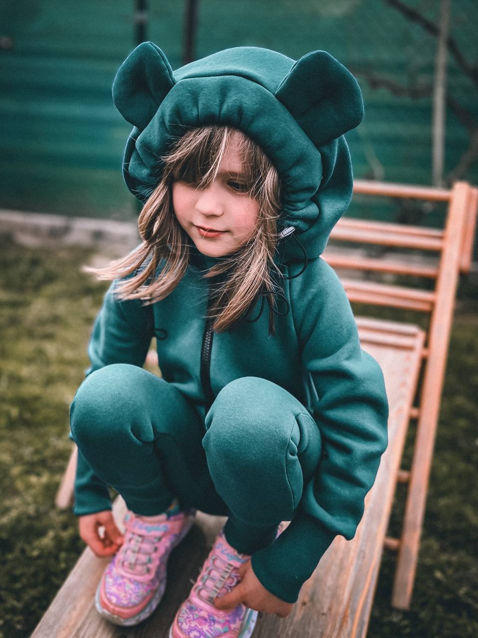 Dětský overal s kapucí a oušky "New York" - PDF střih