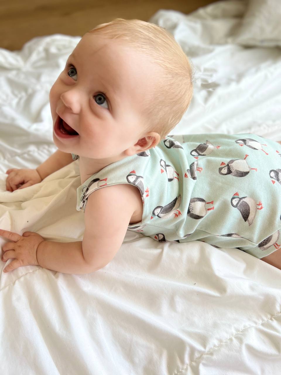 Dětský romper s krátkou nohavičkou "Summer" 56 - 104 - PDF střih