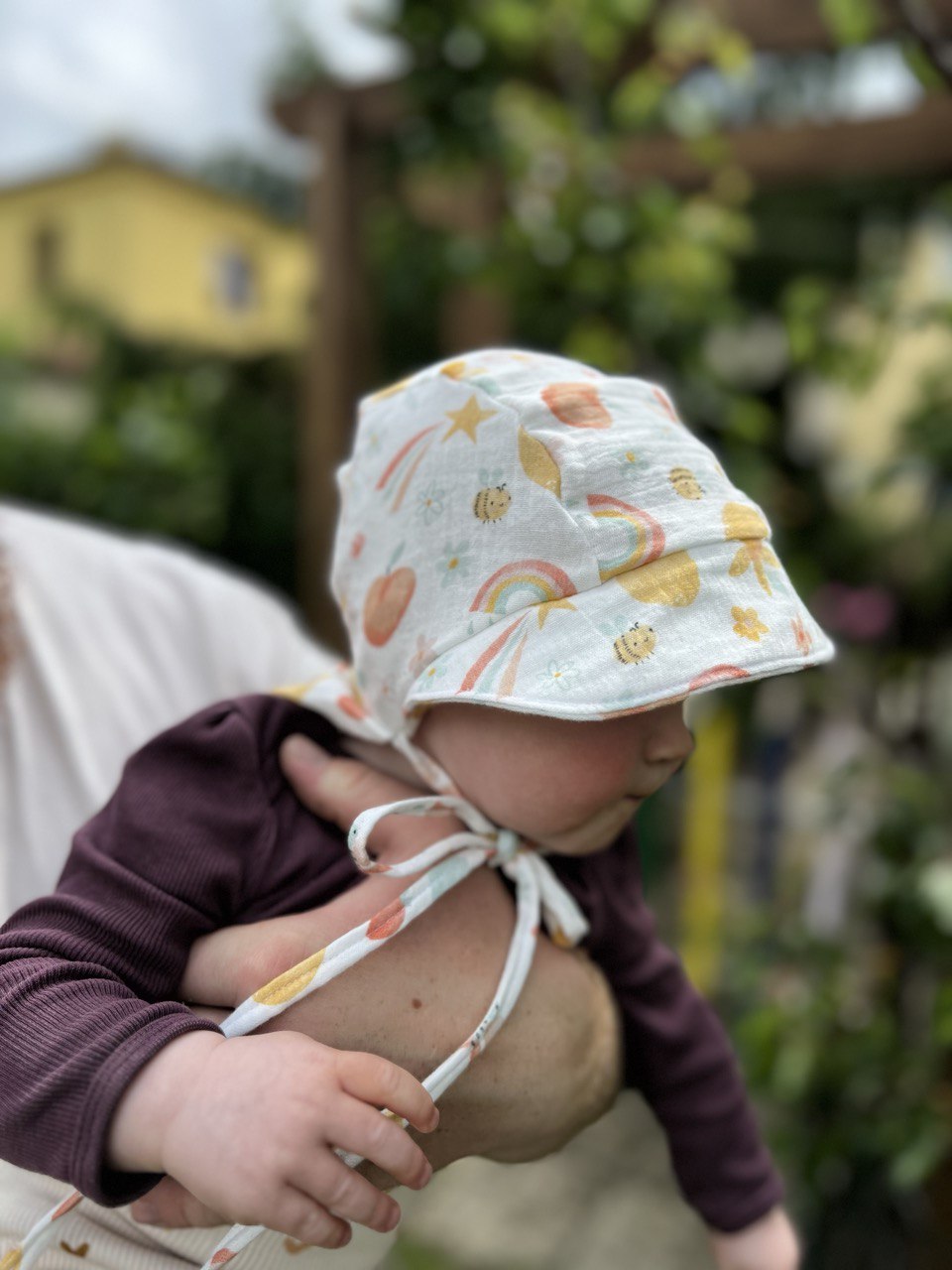 Dětská čepice s kšiltem a krytem krku proti slunci "Jacob" PDF střih