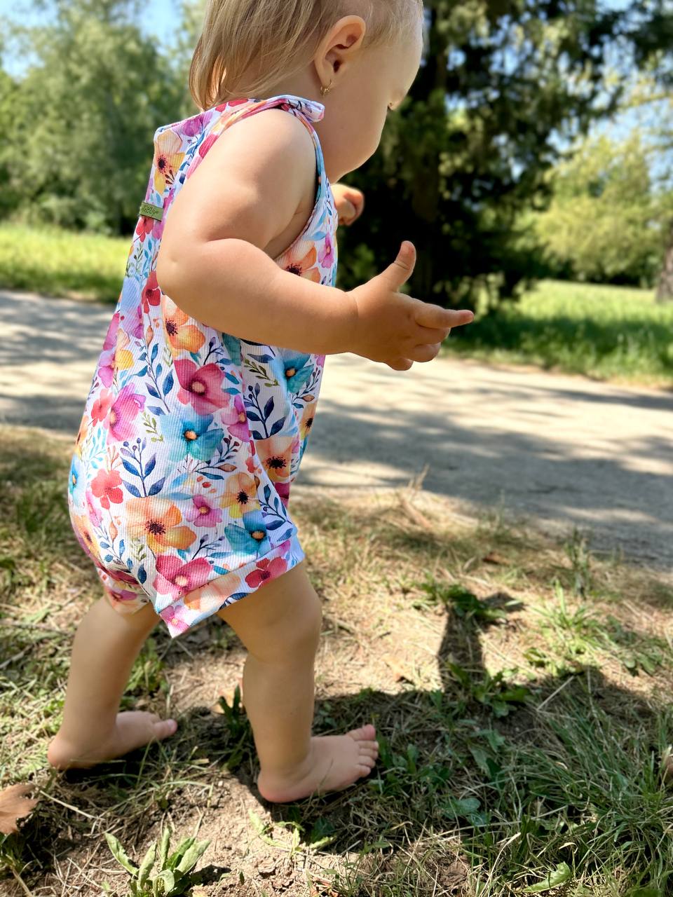 Dětský romper s krátkou nohavičkou "Summer" 56 - 104 - PDF střih