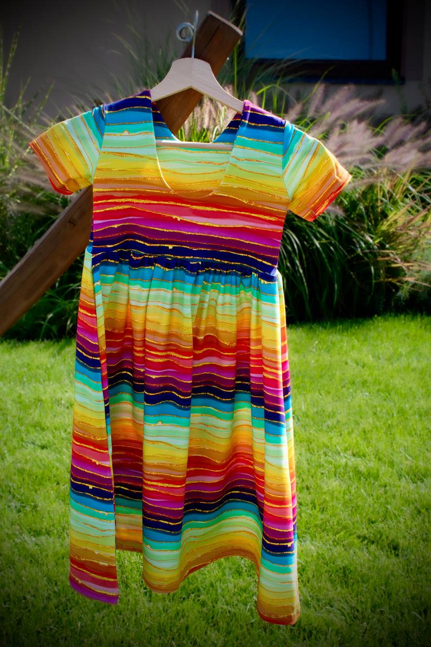 Kara dress with back neckline
