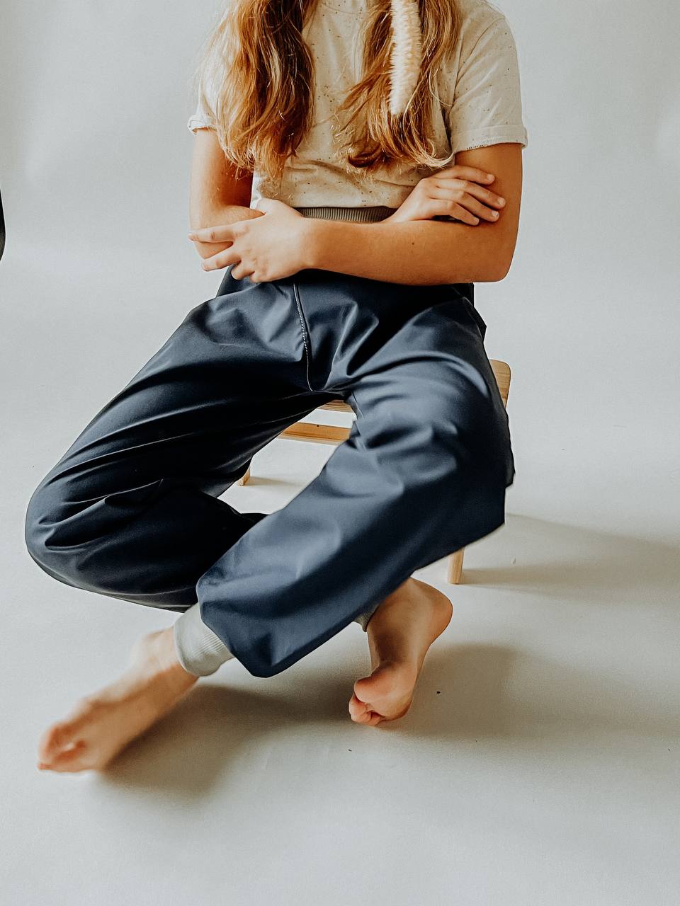 Papírový střih na dětské softshellové kalhoty "EASY"