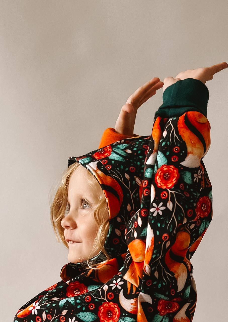 Papírový střih na dětskou softshellovou bundu "EASY"