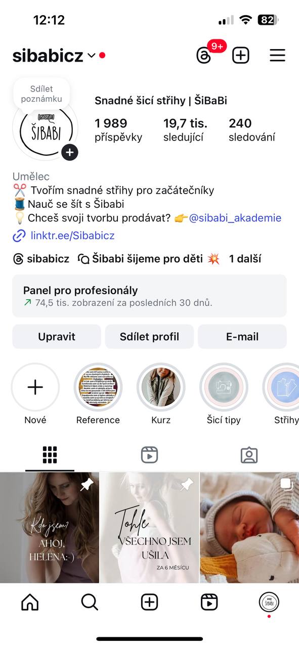 Online kurz "Buď vidět na Instagramu" pro tvůrkyně, podnikatelky