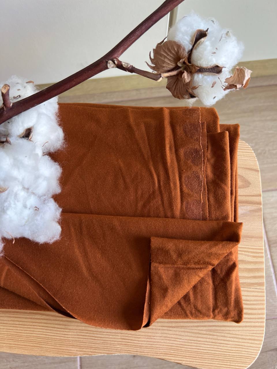 Bambusový úplet - viskóza rezavá 0,8 m