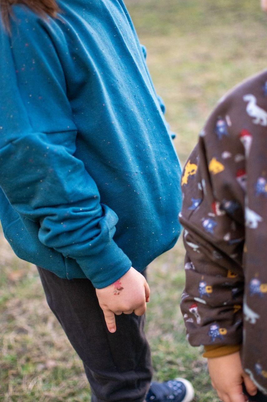 Střih na dětskou oversized mikinu "Preston" 62 - 164 - Šibabi.cz