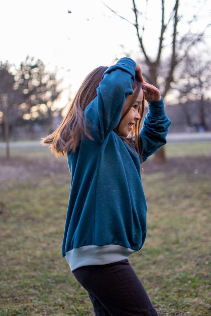 Střih na dětskou oversized mikinu "Preston" 62 - 164 - Šibabi.cz