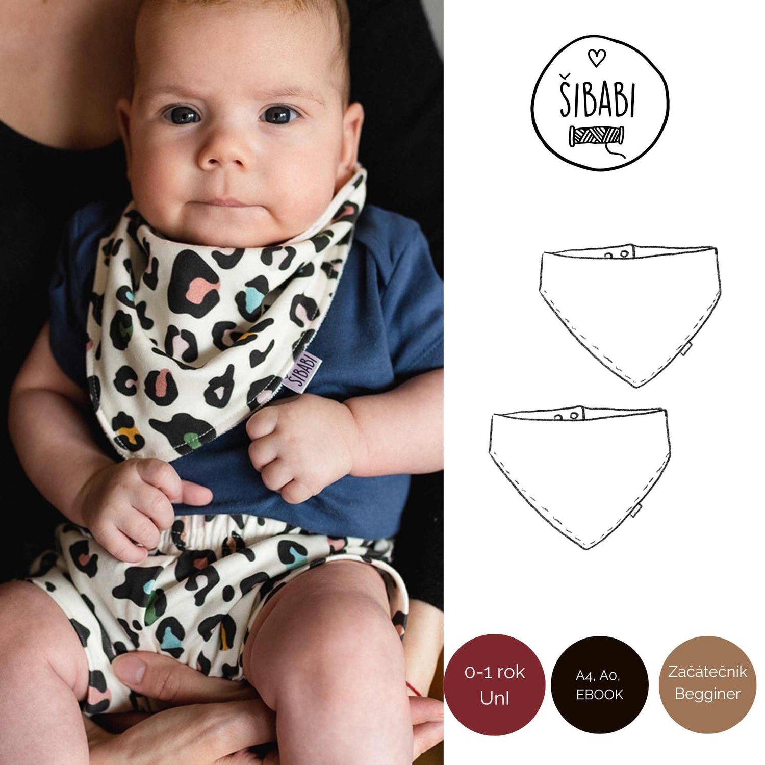 Střih na dětský slintáček "Baby" UNI - Šibabi.cz