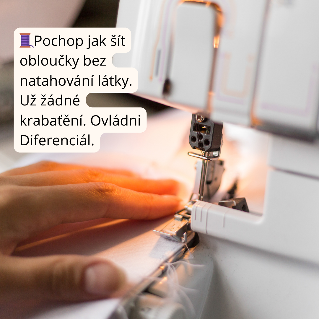 Jak šít na overlocku? Základy šití krok za krokem