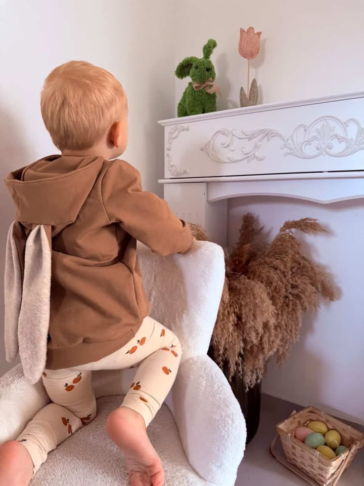 Střih na dětskou mikinu s oušky pro začátečníky "Aspen" - elektronický střih PDF