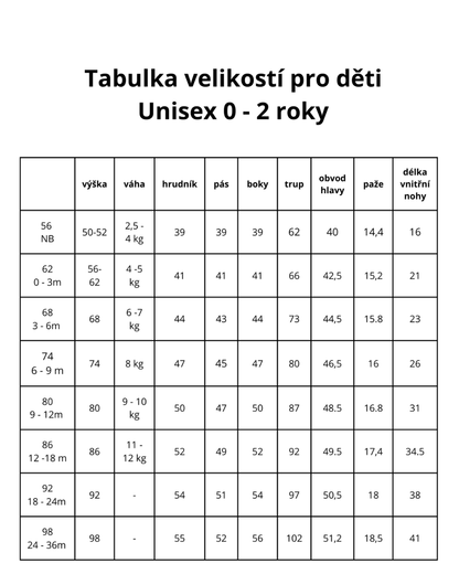 Střih na dětské legíny s nápletem na nohavicích &quot;Chandler&quot;, 56-92 v PDF s fotonávodem