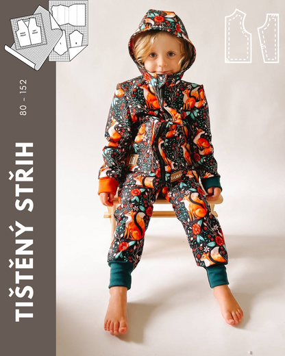 Sewing pattern &quot;Ami&quot; zip-up jumpsuit for children