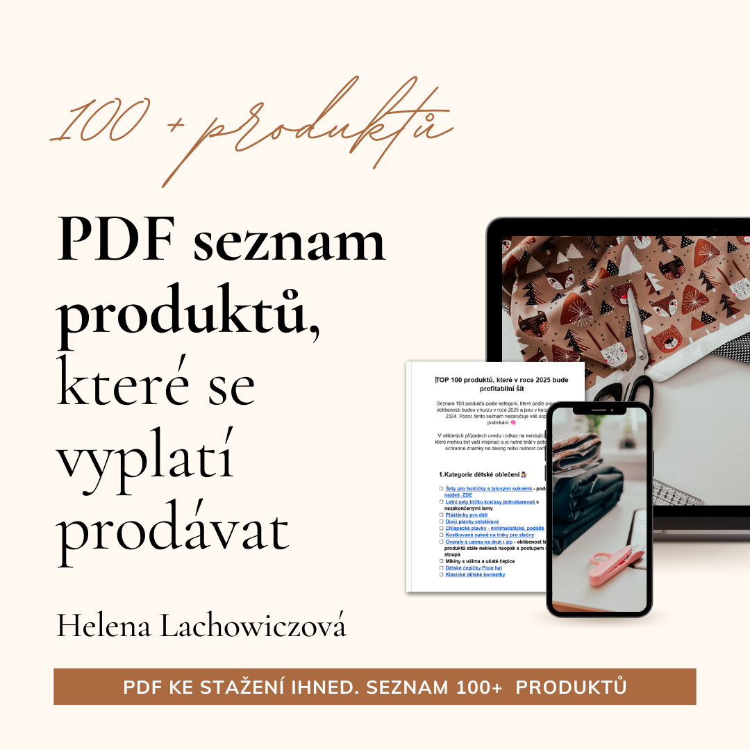 Seznam 100+ produktů, které můžete šít a profitabilně prodávat!