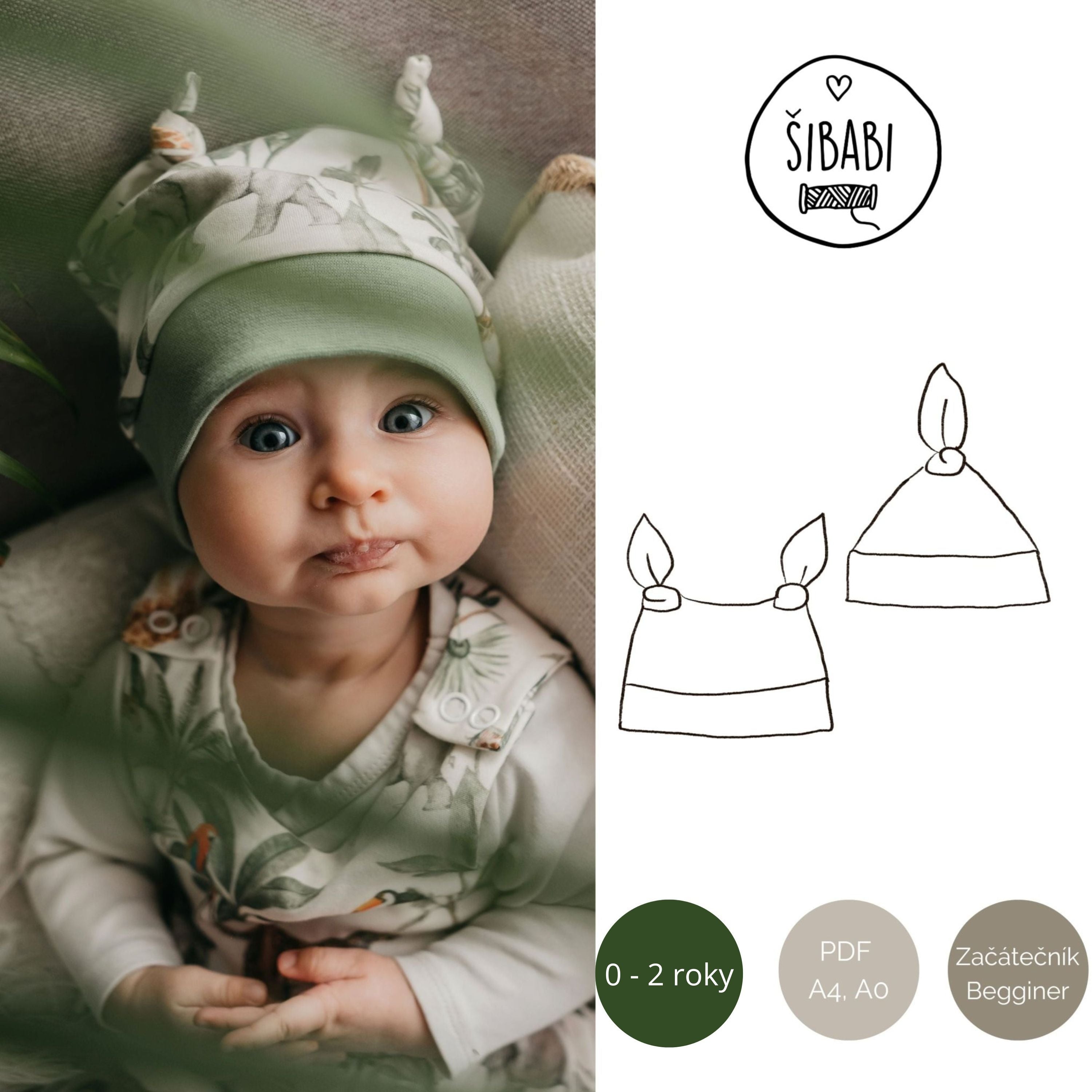 Balíček tištěných střihů ke kurzu šití pro maminky a babičky - 5 prvních projektů