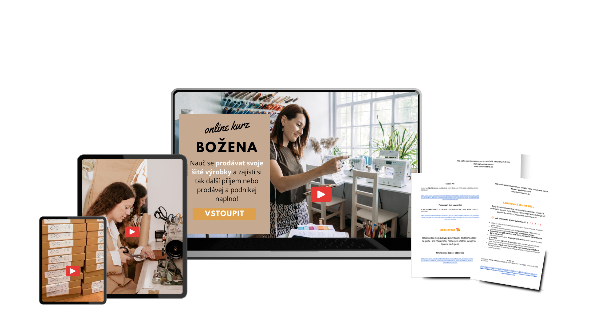 &quot;Božena&quot; - Online kurz kde se naučíš prodávat svoje šité výrobky