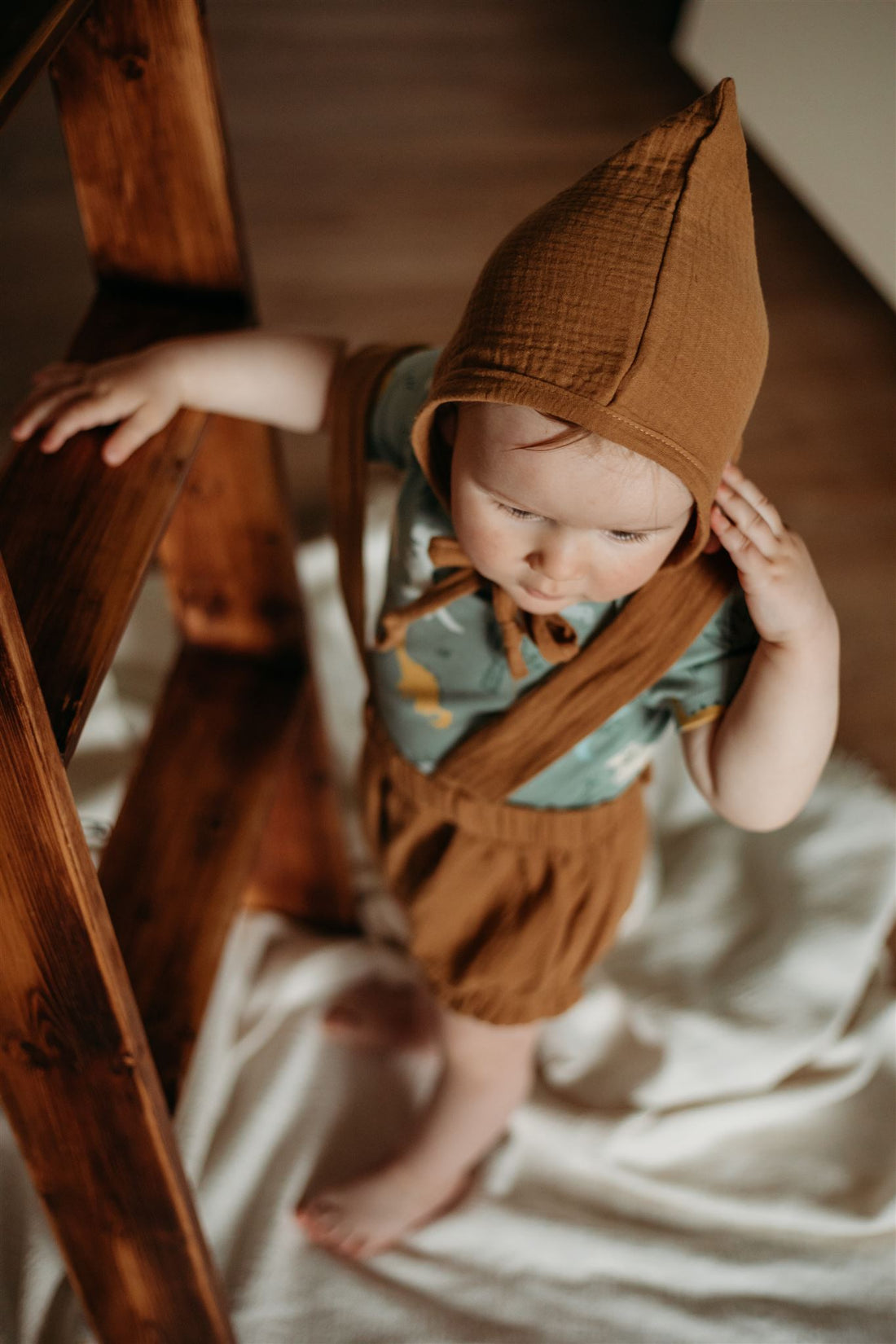 Joss baby and kids retro short with suspenders