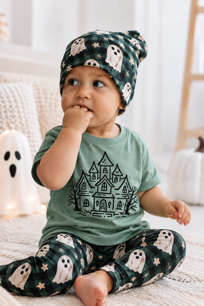 Nažehlovací obrázek na textil / tričko Strašidelný hrad