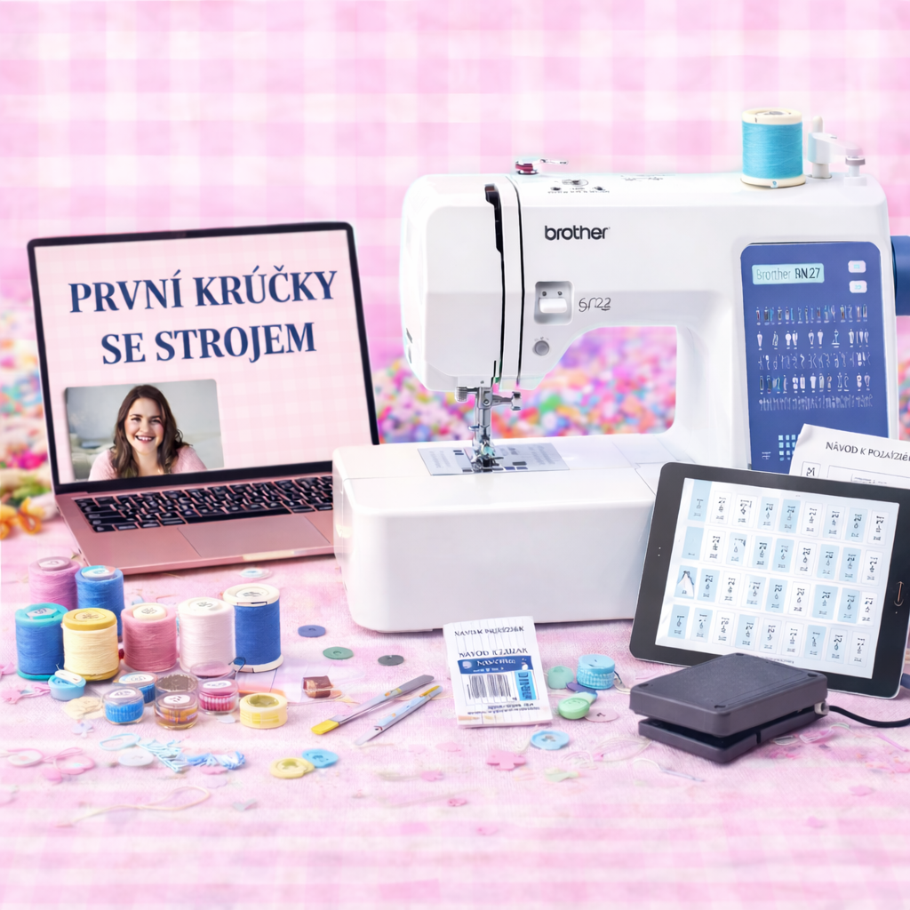 Jak navléci šicí stroj, založit cívku a nasadit jehly?