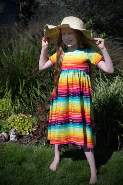 Kara dress with back neckline