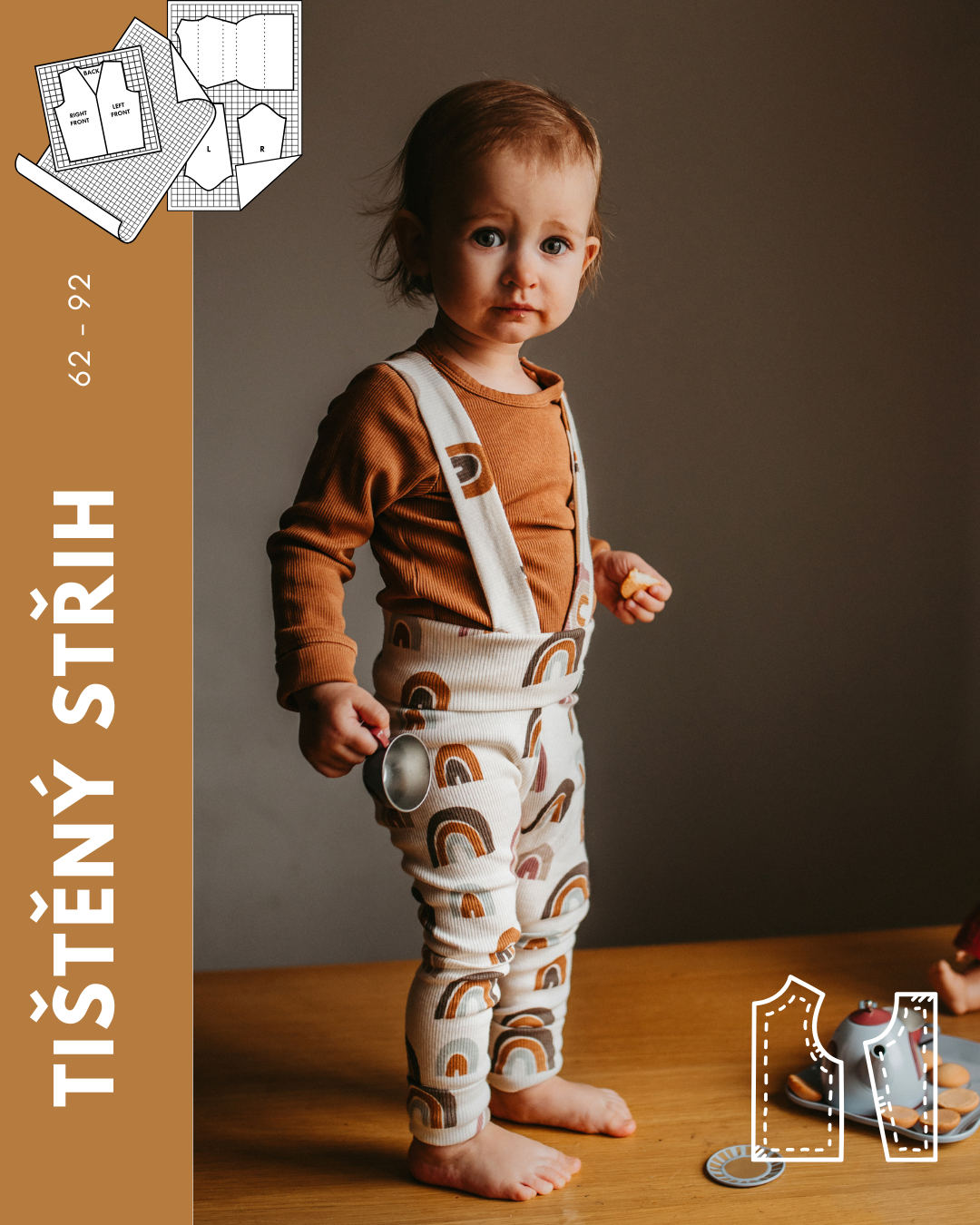 Sewing pattern &quot;Ami&quot; zip-up jumpsuit for children